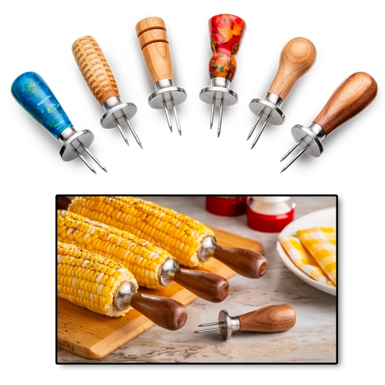 Rockler Corn Cob Holder Turning Hardware Kit - main pic