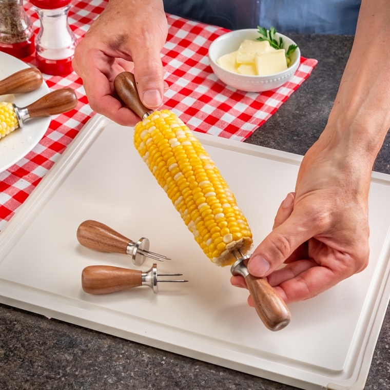 Rockler Corn Cob Holder Turning Hardware Kit - full pic 