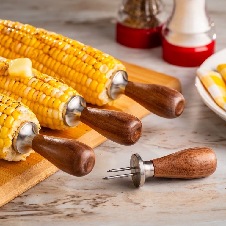 Rockler Corn Cob Holder Turning Hardware Kit - full pic 