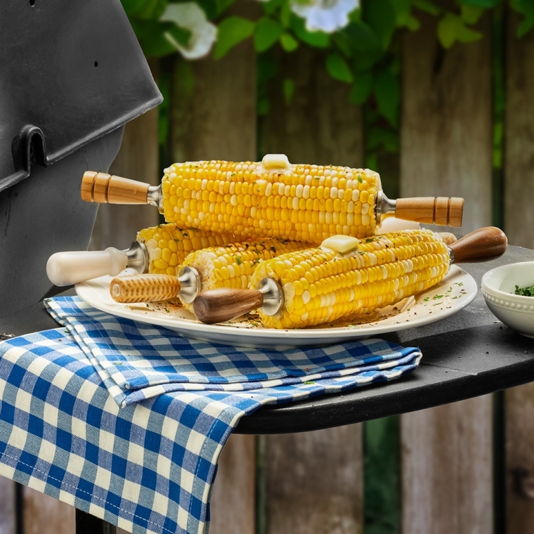 Rockler Corn Cob Holder Turning Hardware Kit - full pic 
