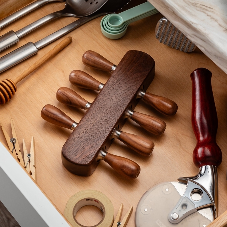 Rockler Corn Cob Holder Turning Hardware Kit - full pic 