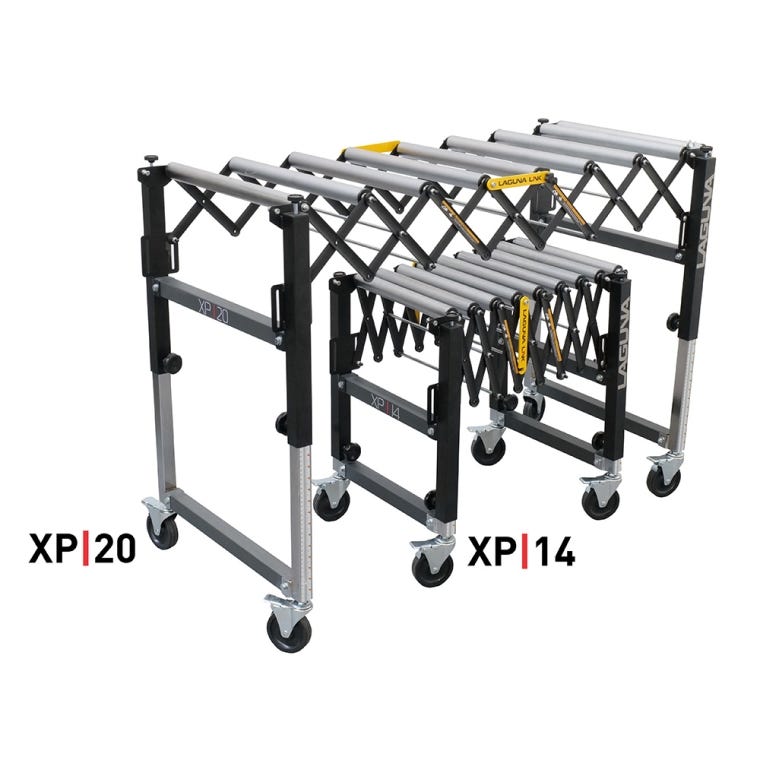 Laguna Tools XP Expandable Roller Conveyor Tables - full pic 