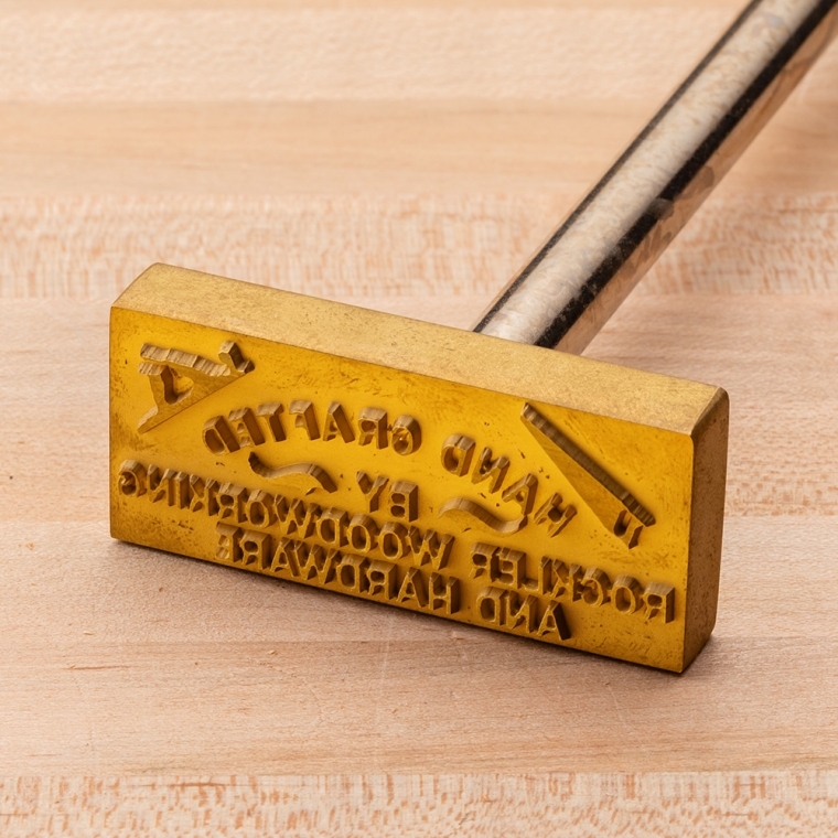 Two-Line Cane Branding Iron, Torch-Heated Handle - full pic 