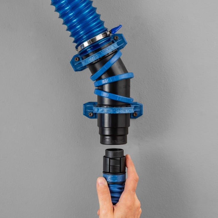 Dust Right Ready-Mount Dust Fitting, 2-1/2'' Articulating Port - full pic 