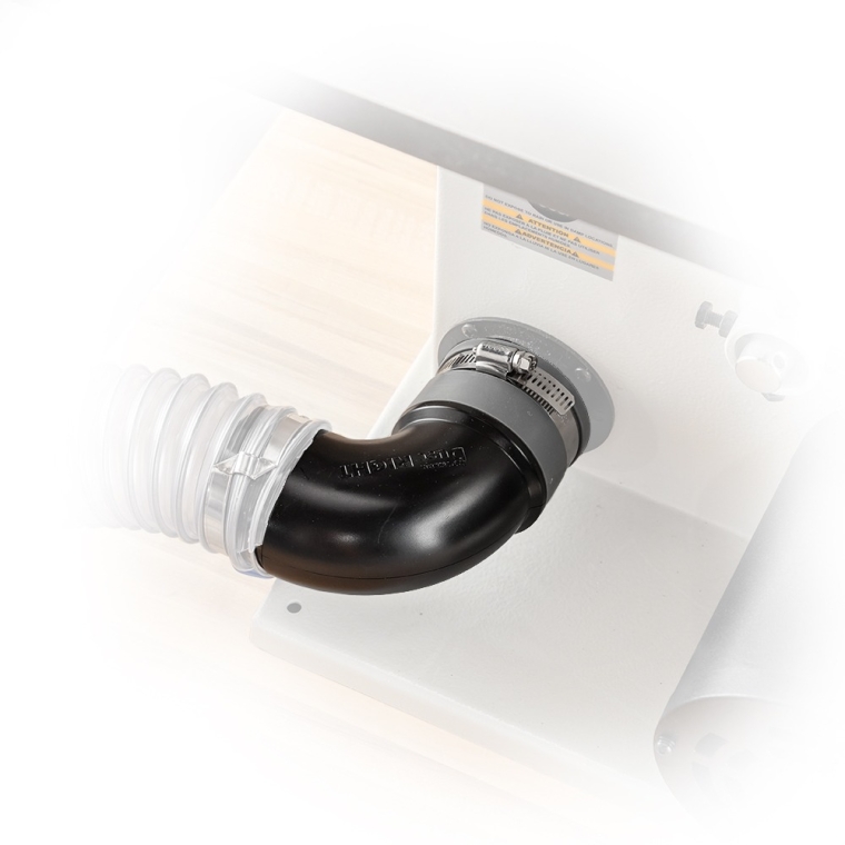 Dust Right Quick Change 2-1/2'' Elbow Tool Port - full pic 