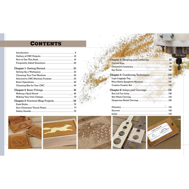 Beginner's Guide to CNC Machining in Wood, Paperback Book - full pic 