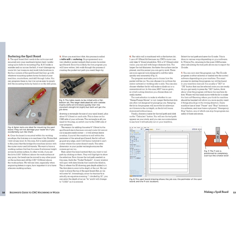 Beginner's Guide to CNC Machining in Wood, Paperback Book - full pic 