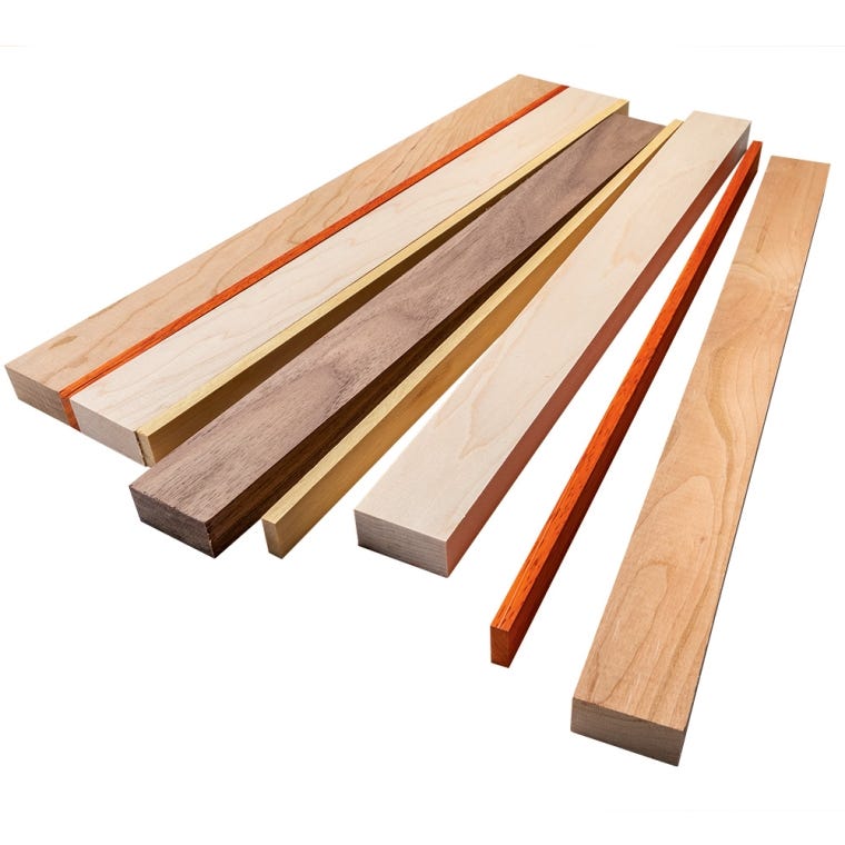 Purpleheart Cutting Board Strips, 16'' Long - full pic 
