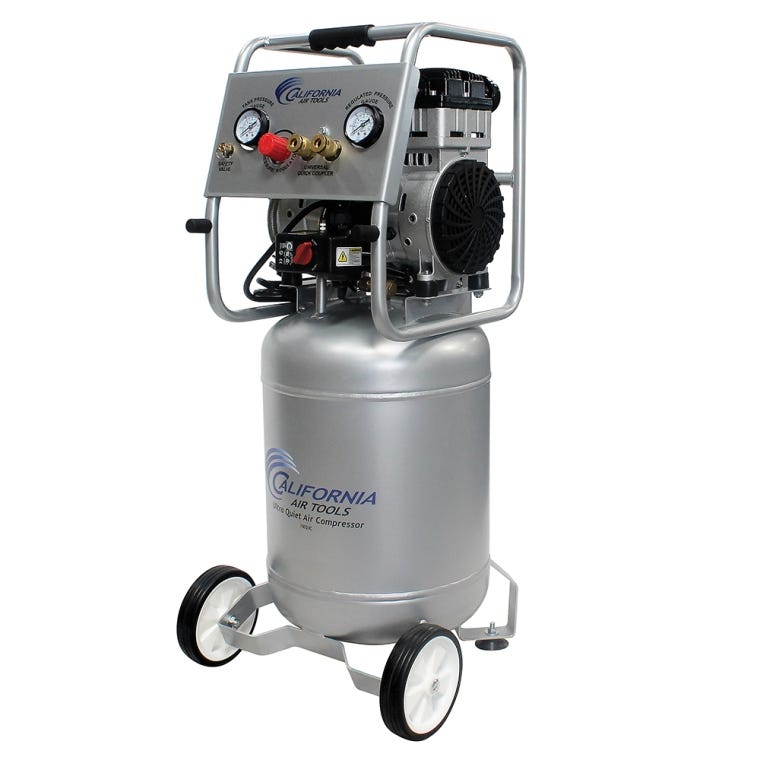California Air Tools Ultra Quiet Air Compressor 10020C, 2HP, 10-Gallon Steel Tank - full pic 
