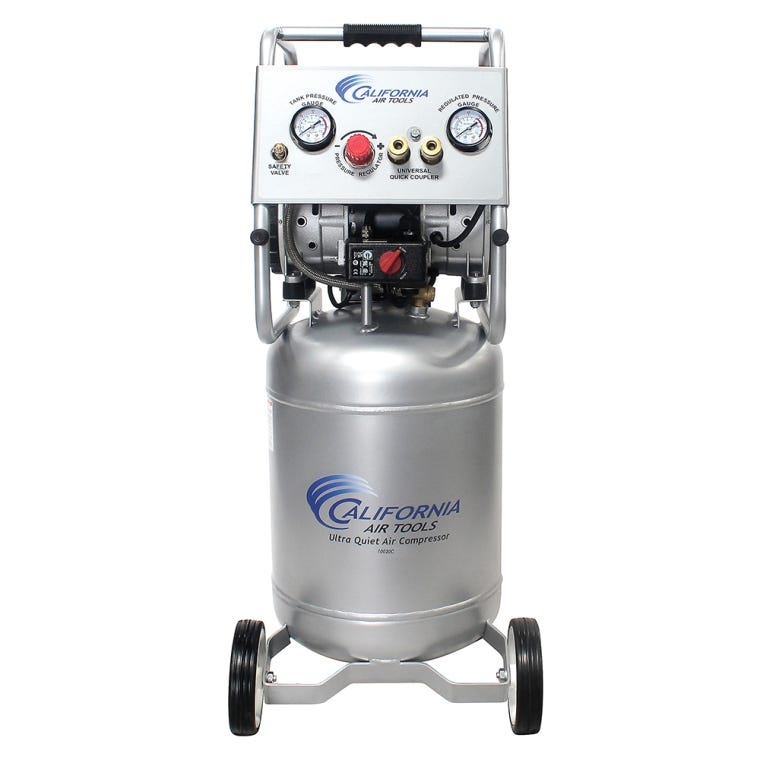 California Air Tools Ultra Quiet Air Compressor 10020C, 2HP, 10-Gallon Steel Tank - full pic 