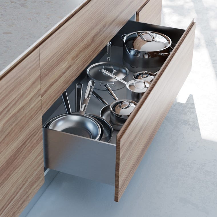 Salice Progressa Soft-Close Full-Extension Undermount Drawer Slides (Pairs) - full pic 