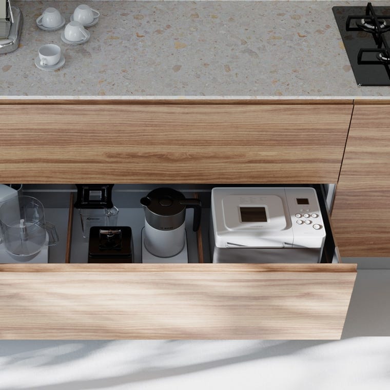 Salice Progressa Soft-Close Full-Extension Undermount Drawer Slides (Pairs) - full pic 