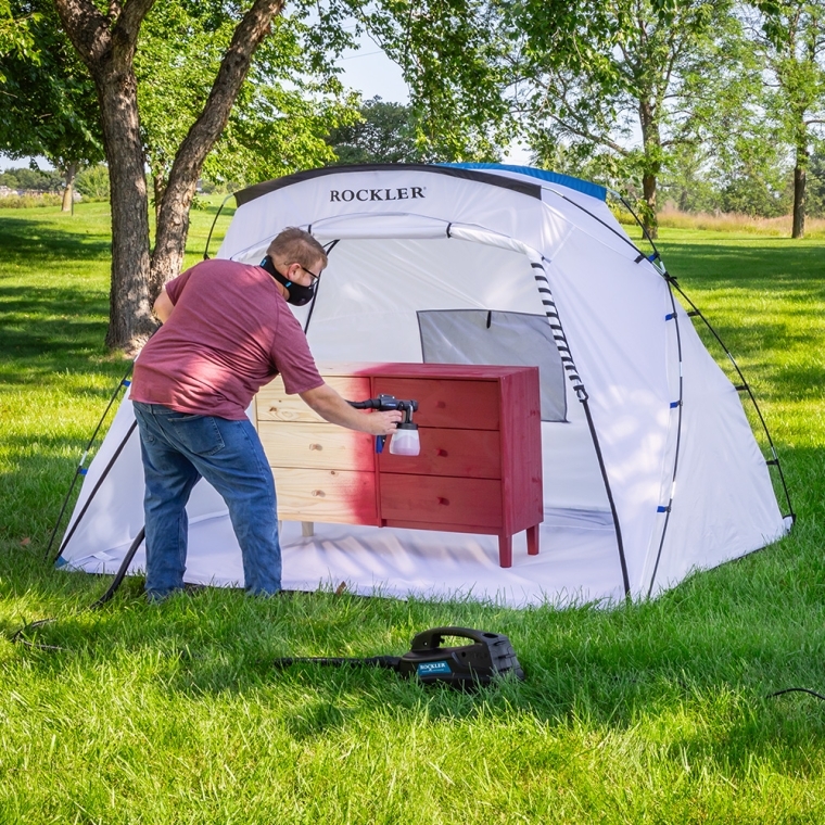Rockler Dual-Access Spray Booth - full pic 