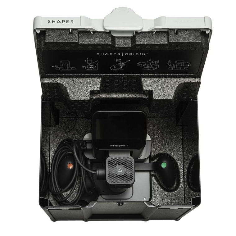 Shaper Origin Handheld CNC Router with Plate and Workstation Packages - full pic 