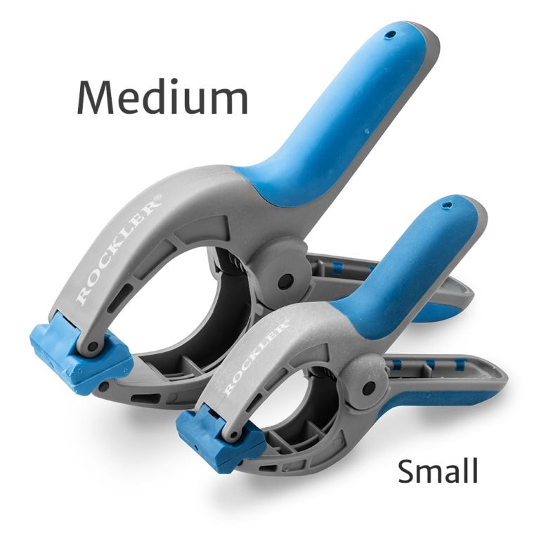 Rockler Small Spring Clamps, 6-Pack - full pic 