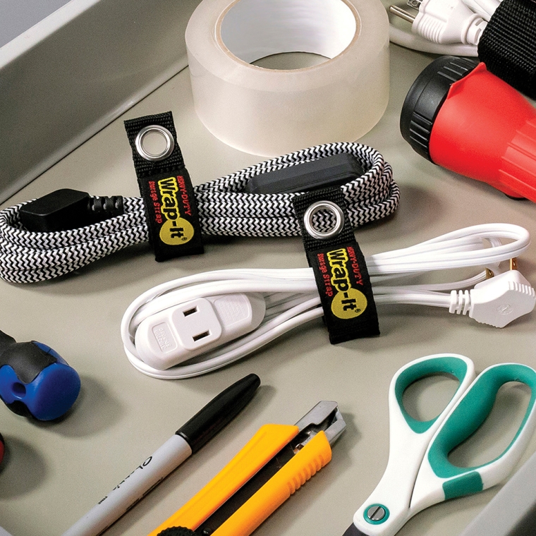 Wrap-It Heavy-Duty Hook-and-Loop Storage Straps with Grommets - full pic 
