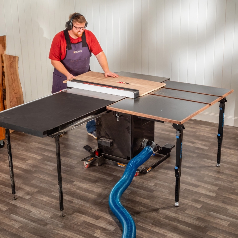 Rockler Rock-Steady Folding Table Saw Outfeed Kit - full pic 