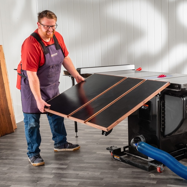 Rockler Rock-Steady Folding Table Saw Outfeed Kit - full pic 