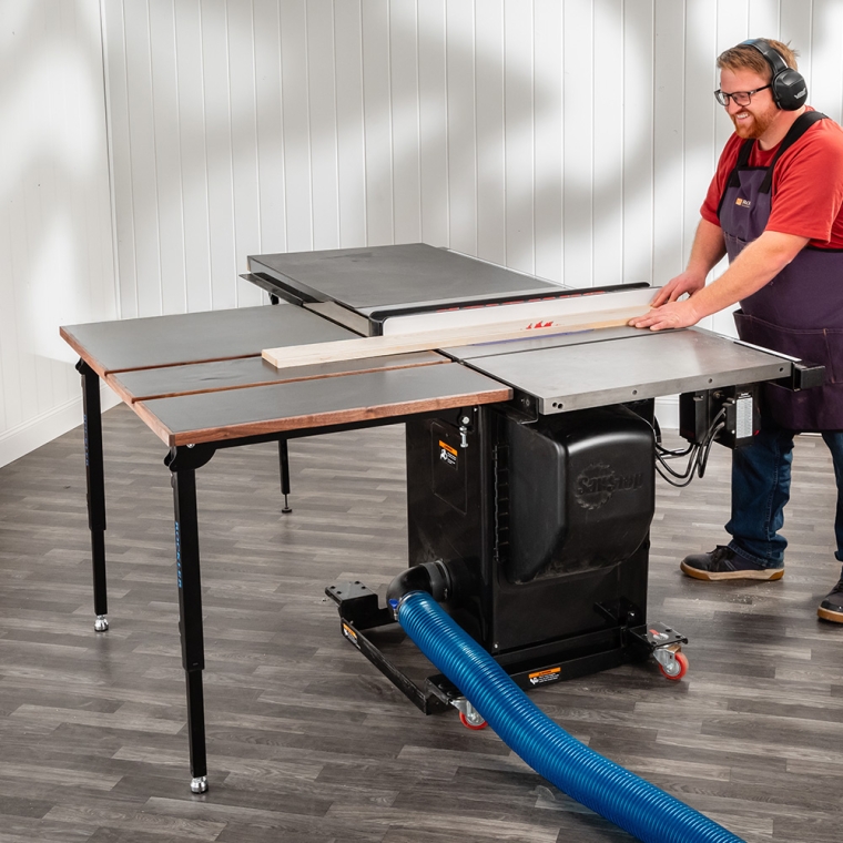 Rockler Rock-Steady Folding Table Saw Outfeed Kit - full pic 