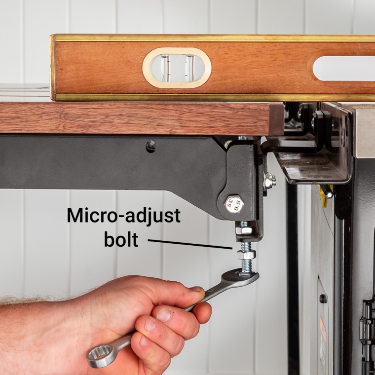 Rockler Rock-Steady Folding Table Saw Outfeed Kit - full pic 