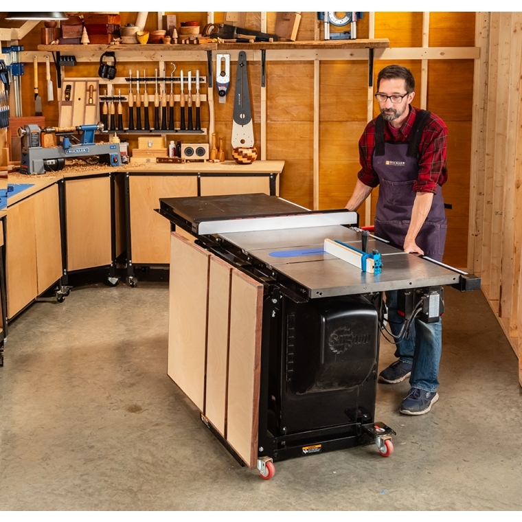 Rockler Rock-Steady Folding Table Saw Outfeed Kit - full pic 