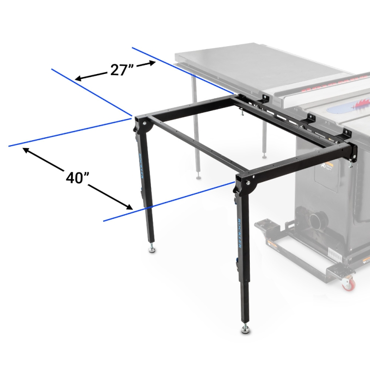 Rockler Rock-Steady Folding Table Saw Outfeed Kit - full pic 