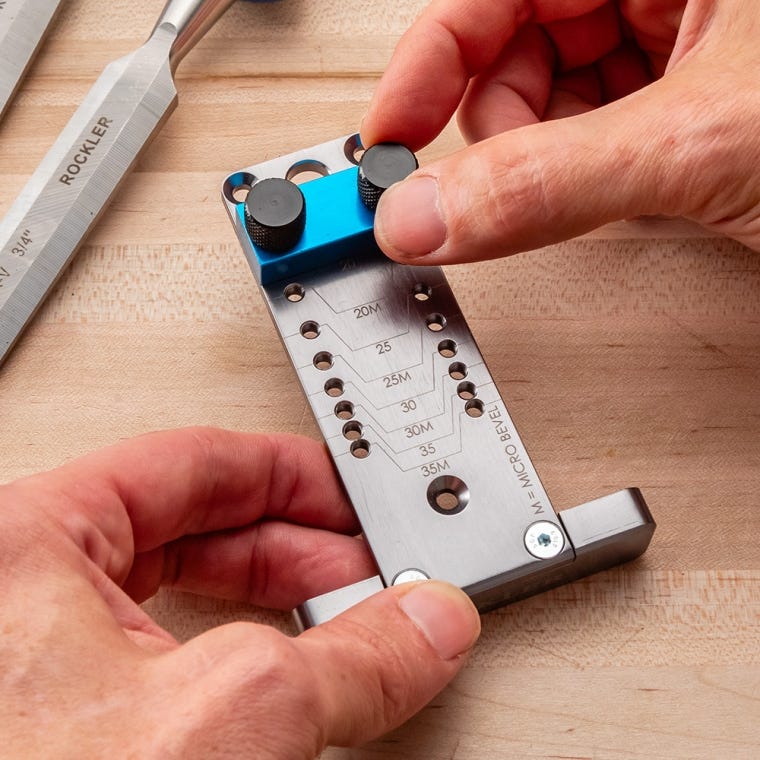 Rockler Deluxe Honing Guide and Setup Gauge - full pic 