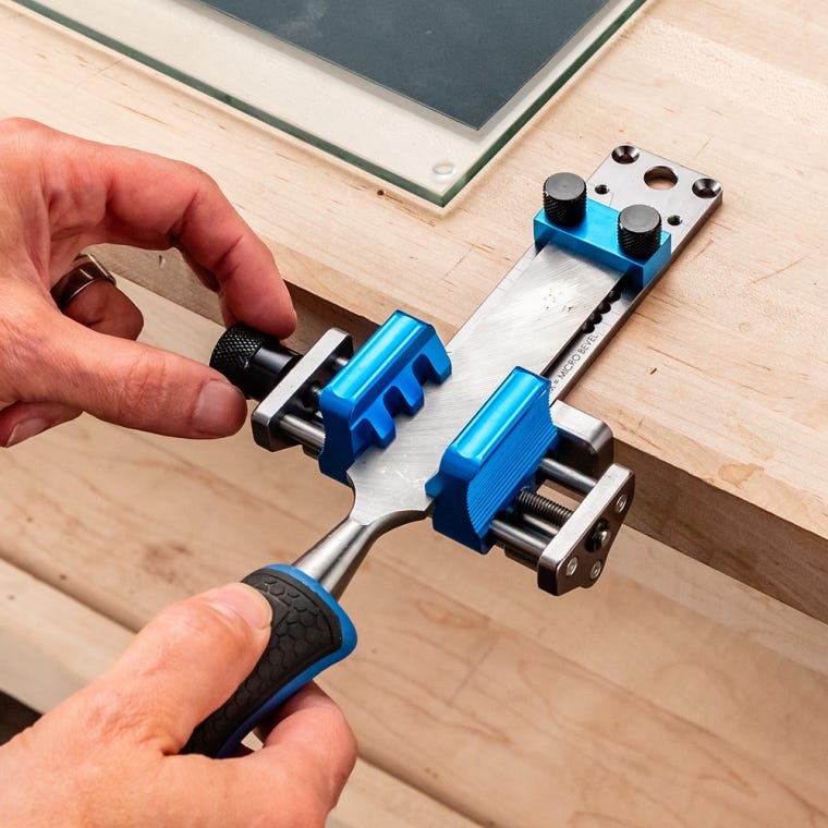 Rockler Deluxe Honing Guide and Setup Gauge - full pic 