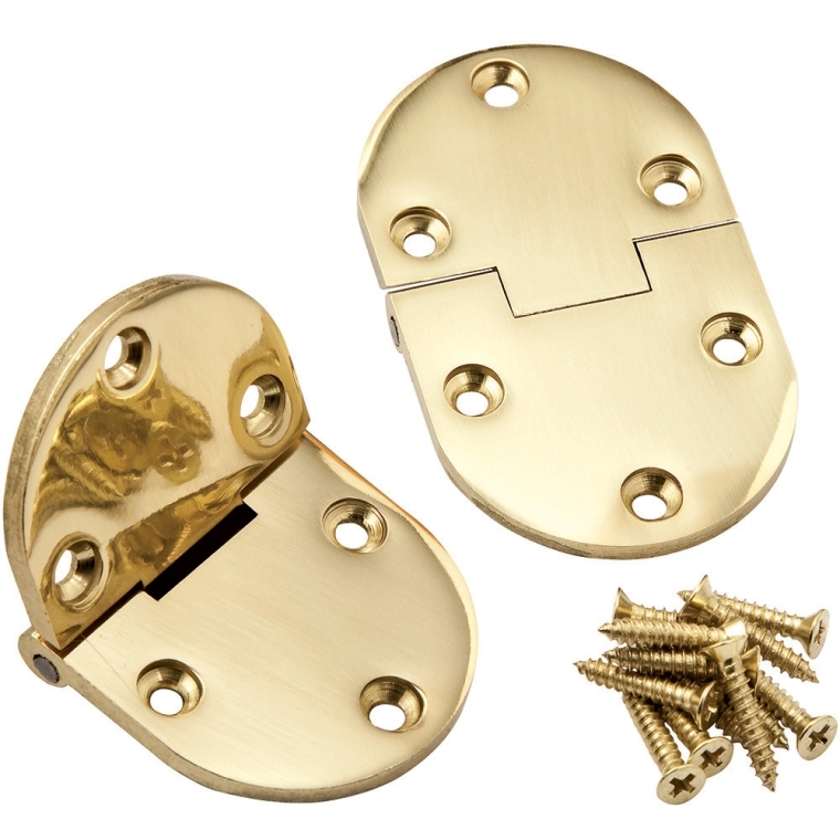 Brass Butler Tray Table Hinges - full pic 