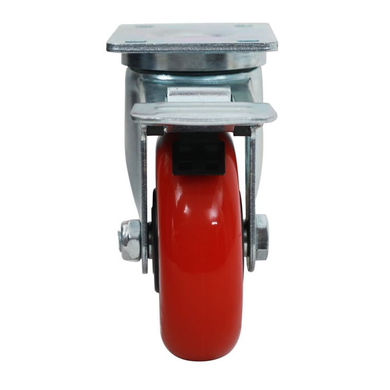 5'' 350-lb. Heavy Duty Polyurethane Caster, Swivel w/Total Lock Brake - full pic 