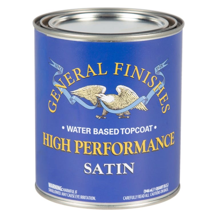 General Finishes High Performance Water-based Top Coat Satin - full pic 