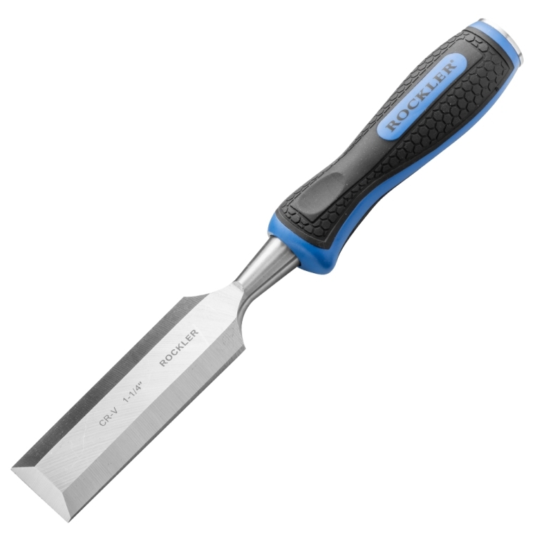 Rockler 5-Piece Through-Tang Chisel Set Plus Honing Guide and Stone - full pic 