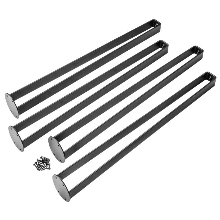 I-Semble Bent Flat Steel Legs with Adjustable Feet, Set of 4 - full pic 