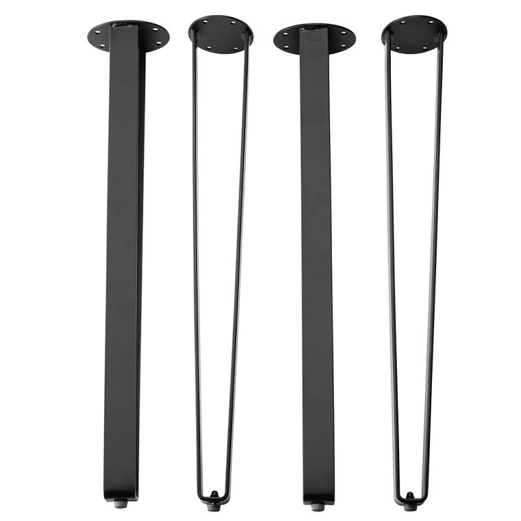 I-Semble Bent Flat Steel Legs with Adjustable Feet, Set of 4 - full pic 