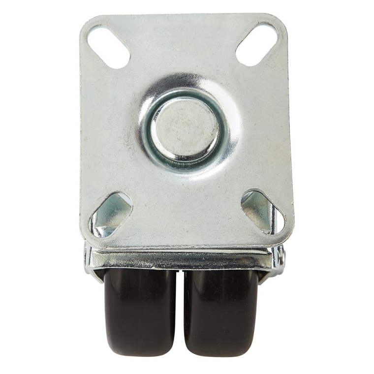 2'' 180-lb. Dual-Wheel Non-Marking Polyolefin Caster, Swivel - full pic 
