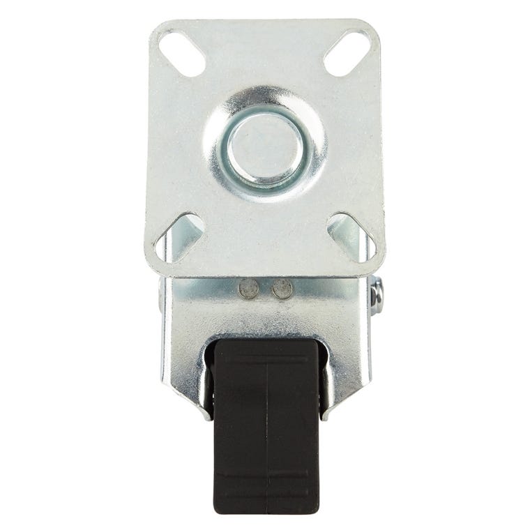 3'' 220-lb. Dual-Wheel Non-Marking Polyolefin Caster, Swivel w/Total Lock Brake - full pic 