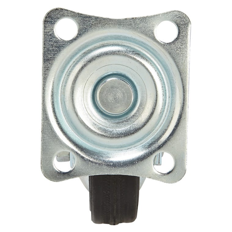 3'' 110-lb. Steel-Hub Rubber Caster, Swivel - full pic 