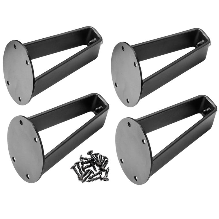 I-Semble Bent Flat Steel Legs with Adjustable Feet, Set of 4 - full pic 