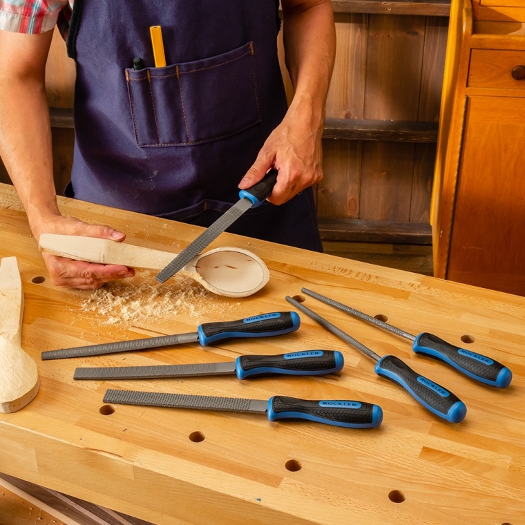 Rockler 6-Piece Wood Rasp Set - full pic 