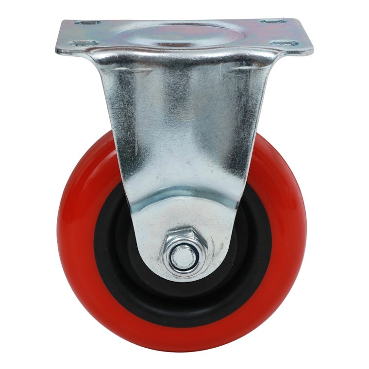 4'' 300-lb. Heavy Duty Polyurethane Caster, Rigid - full pic 