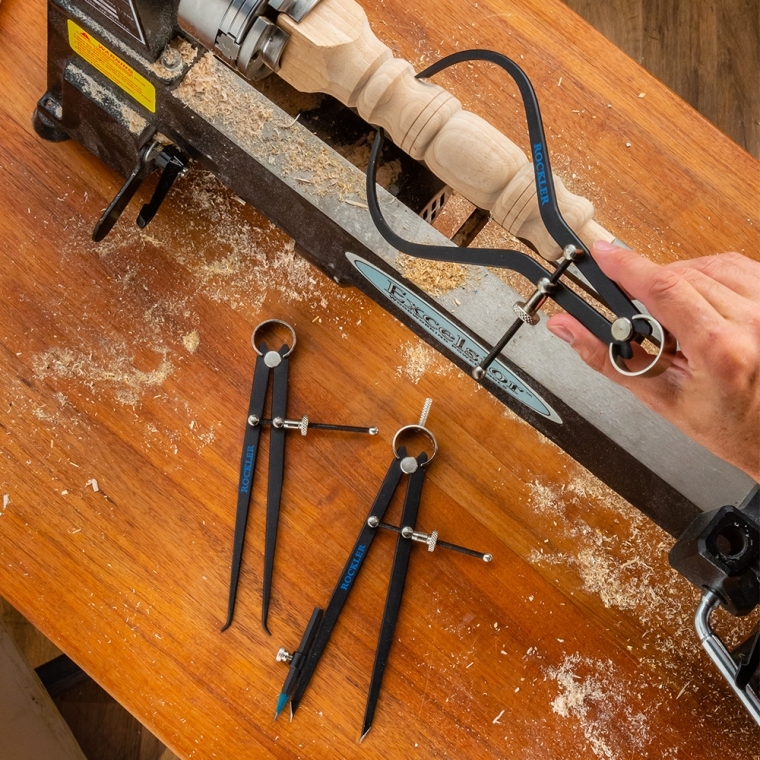 Rockler 3-Piece Spring Caliper and Divider Set - full pic 