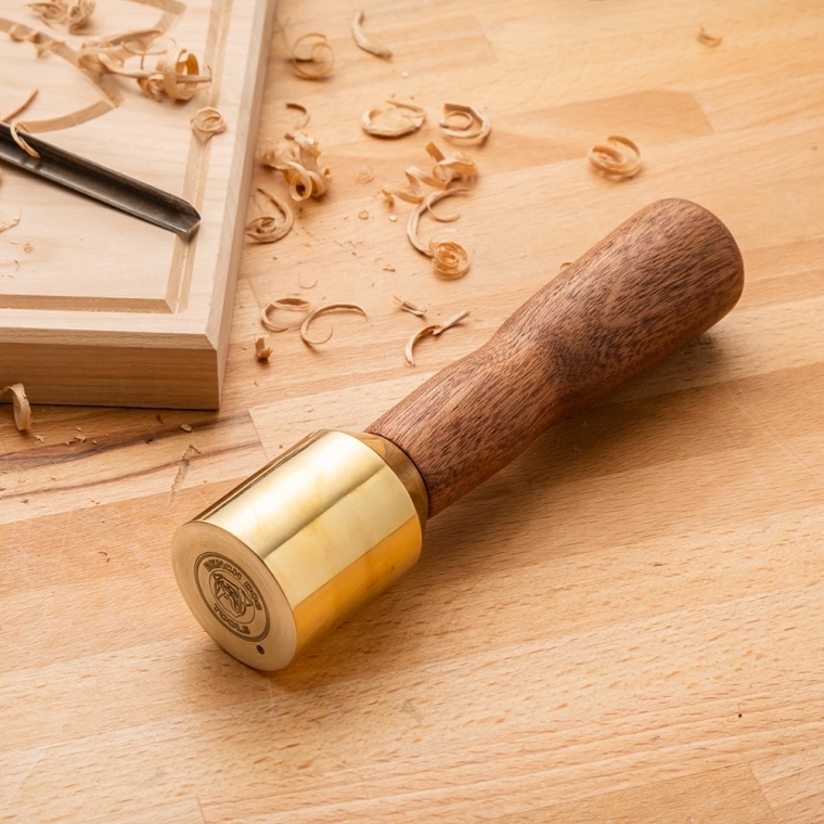 Bench Dog 12 oz. Brass Mallet with Sapele handle - full pic 