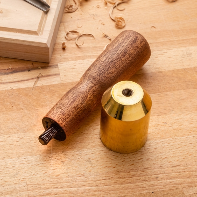 Bench Dog 12 oz. Brass Mallet with Sapele handle - full pic 
