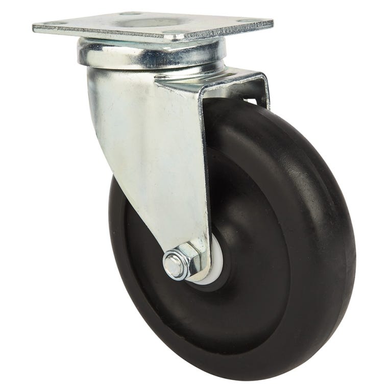 5'' 400-lb. Non-Marking Polyolefin Caster, Swivel - full pic 