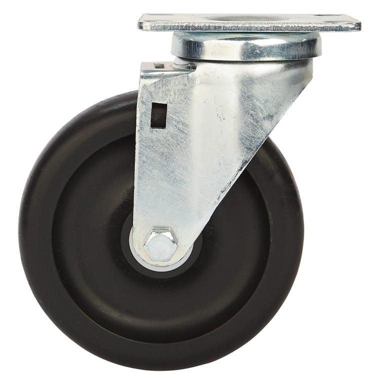 5'' 400-lb. Non-Marking Polyolefin Caster, Swivel - full pic 