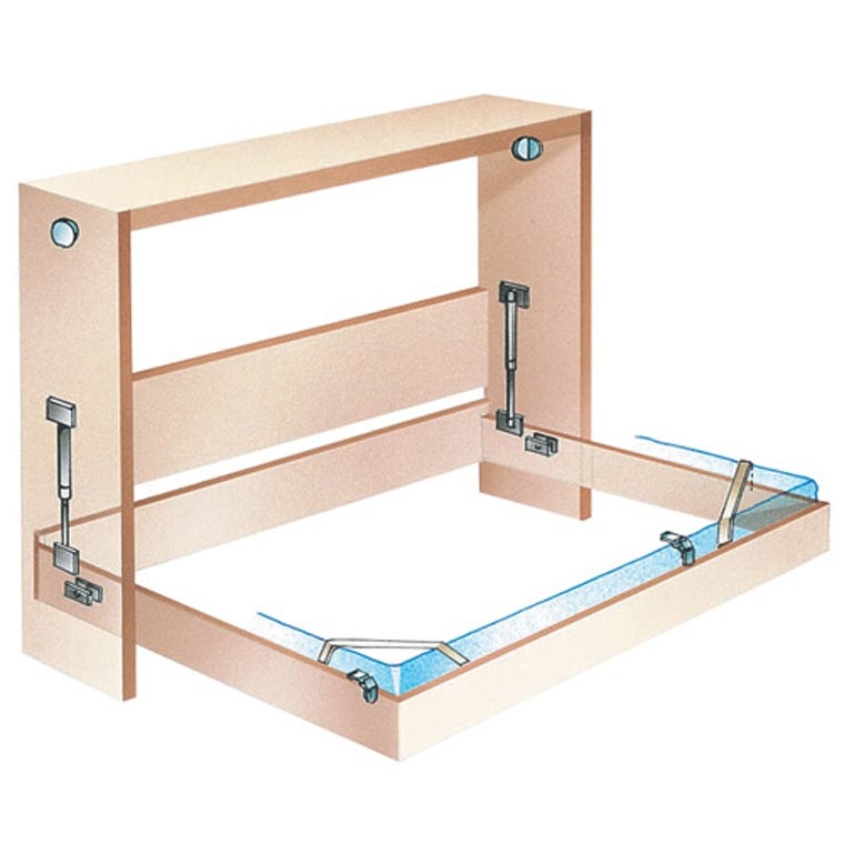 Side Mount Murphy Bed Hardware Kit - full pic 