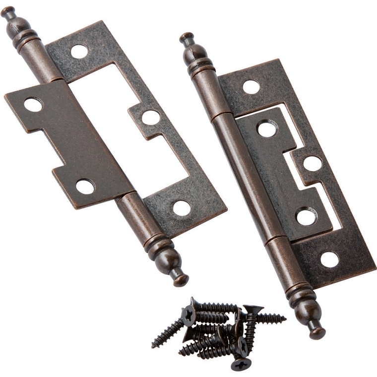 Non-Mortise Hinges-With Finial - full pic 