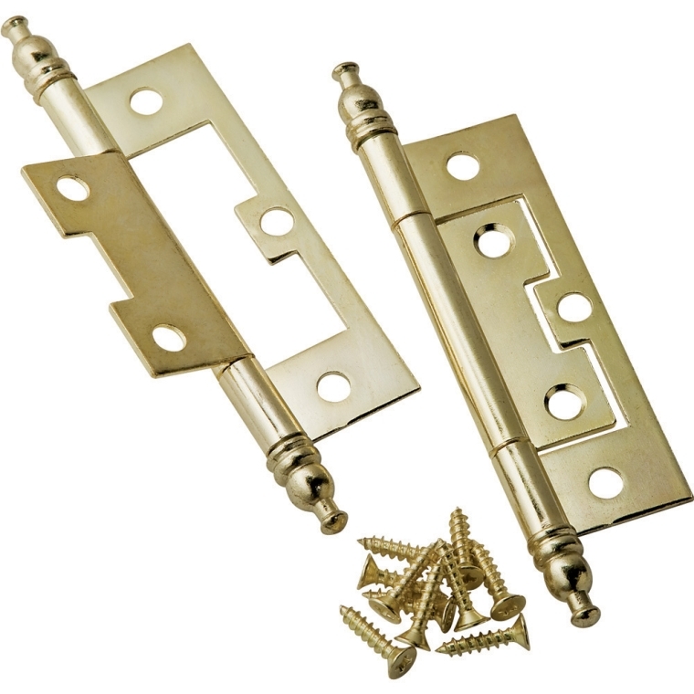 Non-Mortise Hinges-With Finial - full pic 