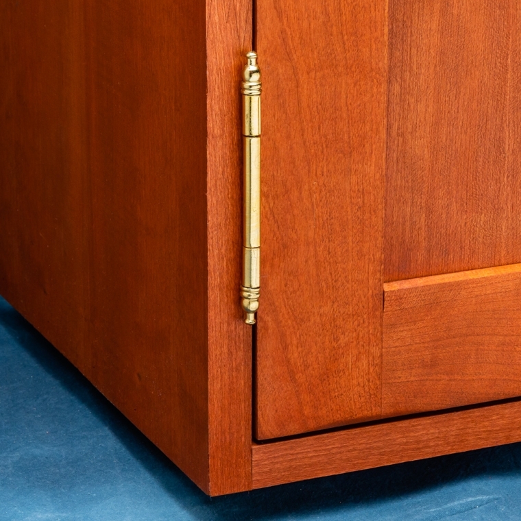 Non-Mortise Hinges-With Finial - full pic 