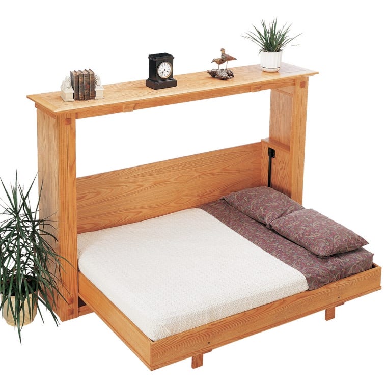 Rockler's Murphy Bed Plan - full pic 